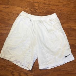 Nike athletic shorts - white
